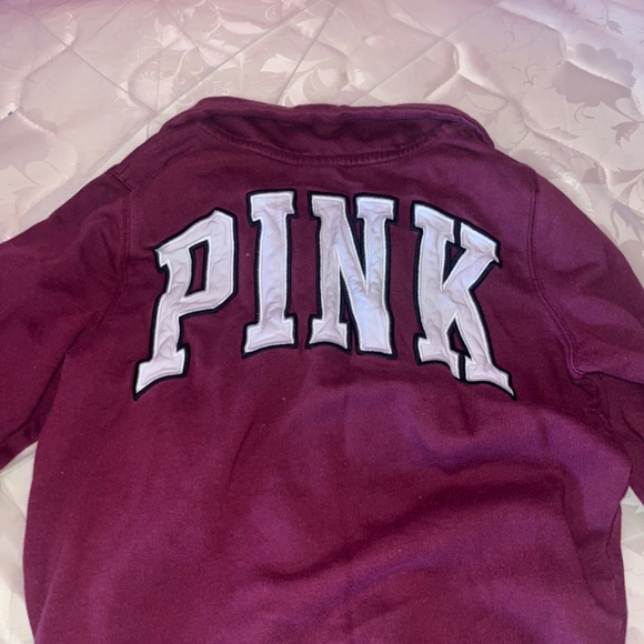 Vintage Victoria Secret Pink Collar Zip - Picture 2 of 2